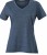 Damen-Shirt, blau melange, Motiv &quot;Extrem Hard Steuerbord&quot;
