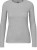 Damen-Shirt, langrmlig, grau melange, Motiv &quot;Extrem Hart Steuerbord&quot;