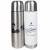 Edelstahl Thermosflasche in silber oder weiss, 750 ml