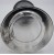 Antiker kleiner Bierkrug mit Zinndeckel, Abrissglas, 0,25L