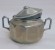 Antik Aluminium Kaffeegedeck, 3 Teilig