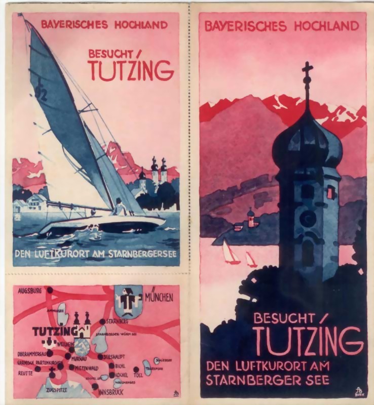 Reiseprospekt: Besucht Tutzing (Bayrisches Hochland) - Versand ...